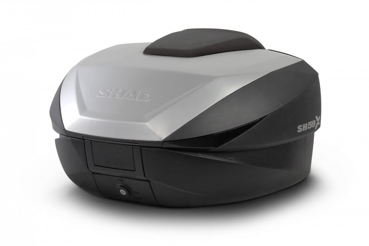 Shad Top Case SH59X, zwart met aluminium deksel, 58 l