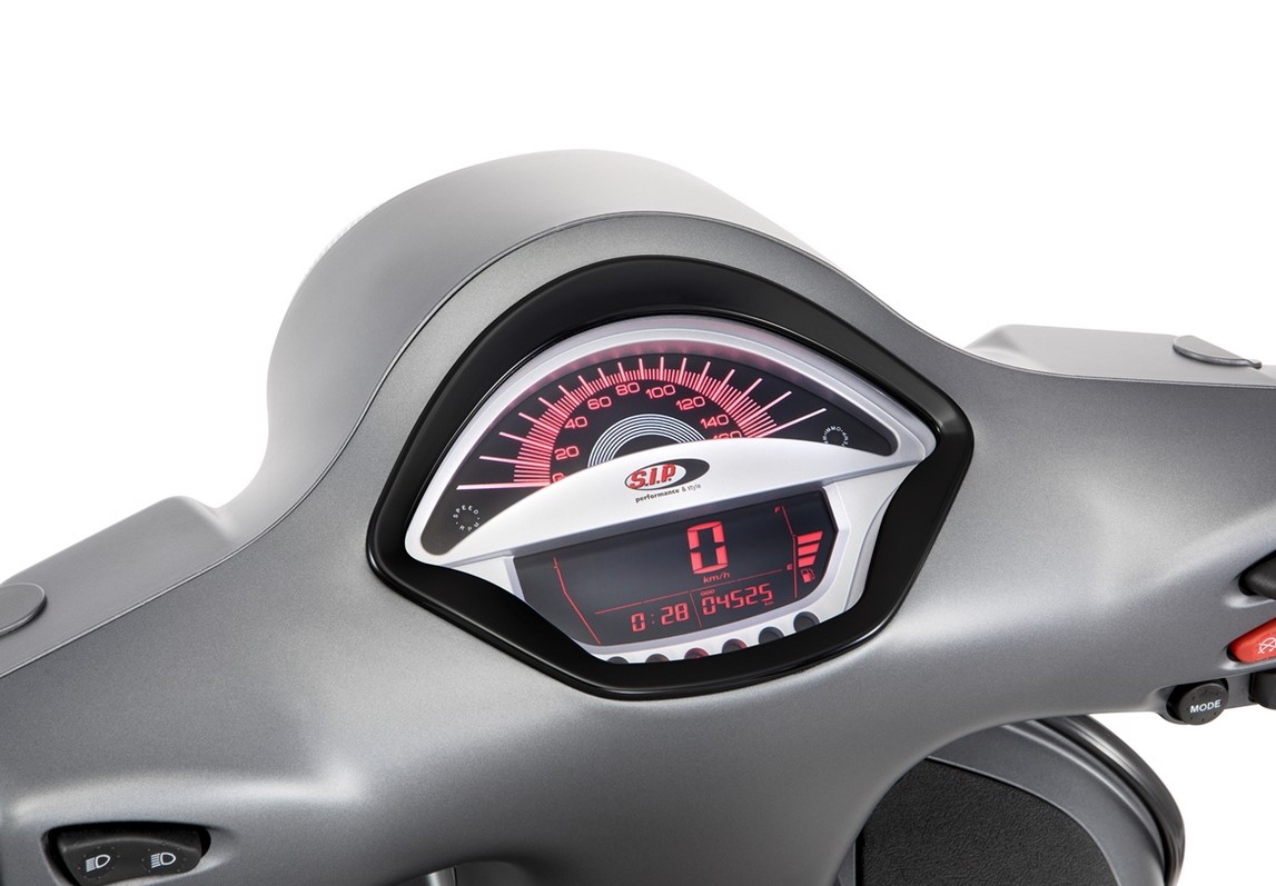 Toerenteller/snelheidsmeter voor Vespa GTS/GTS Super 300cc FL ('14-), zilver