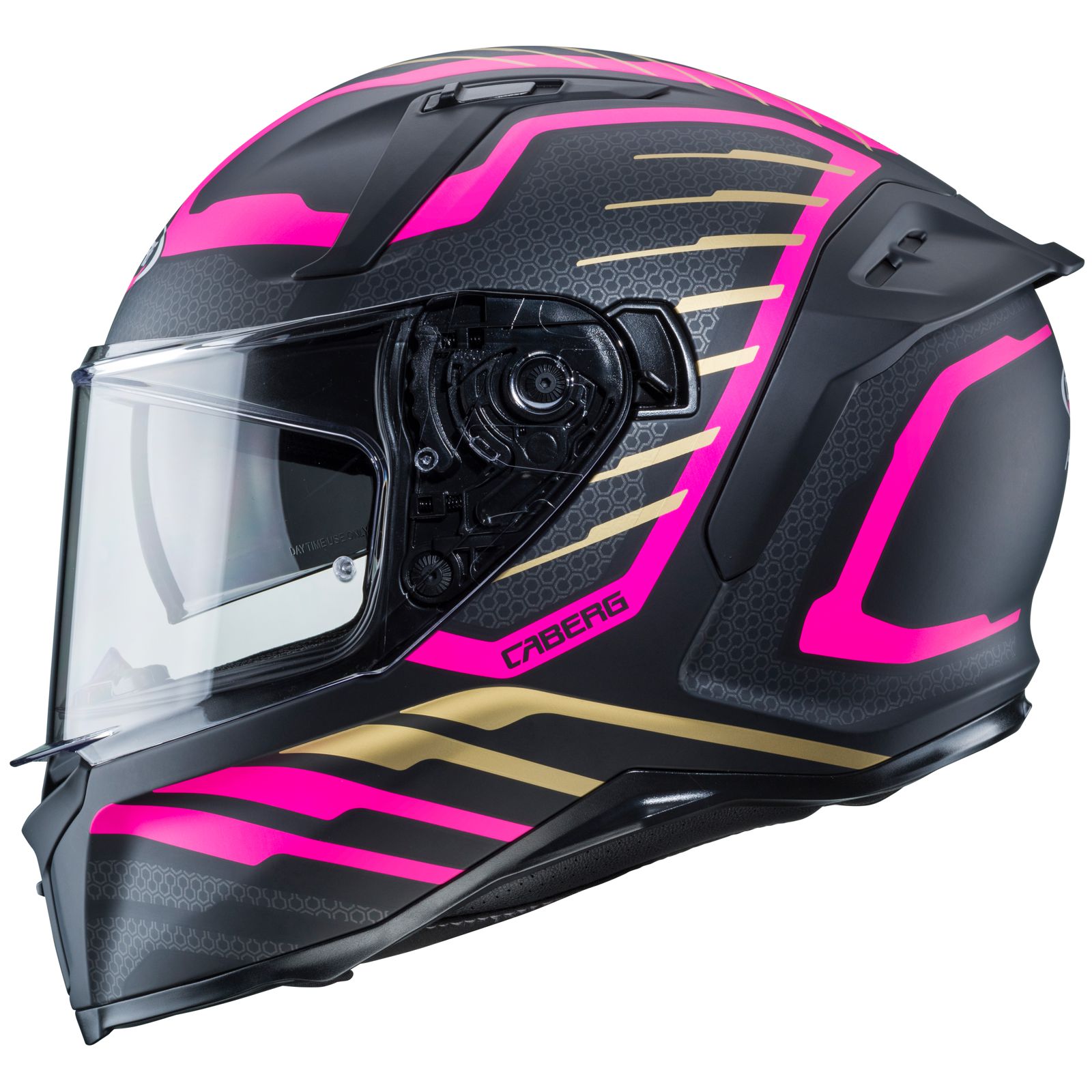 Caberg Helm Avalon Forge, mat zwart/fuchsia goud