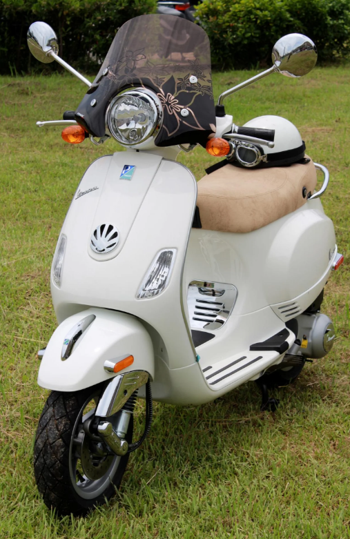 Cascade inzethoorn voor Vespa LX/LXV 50-150cc, chroom