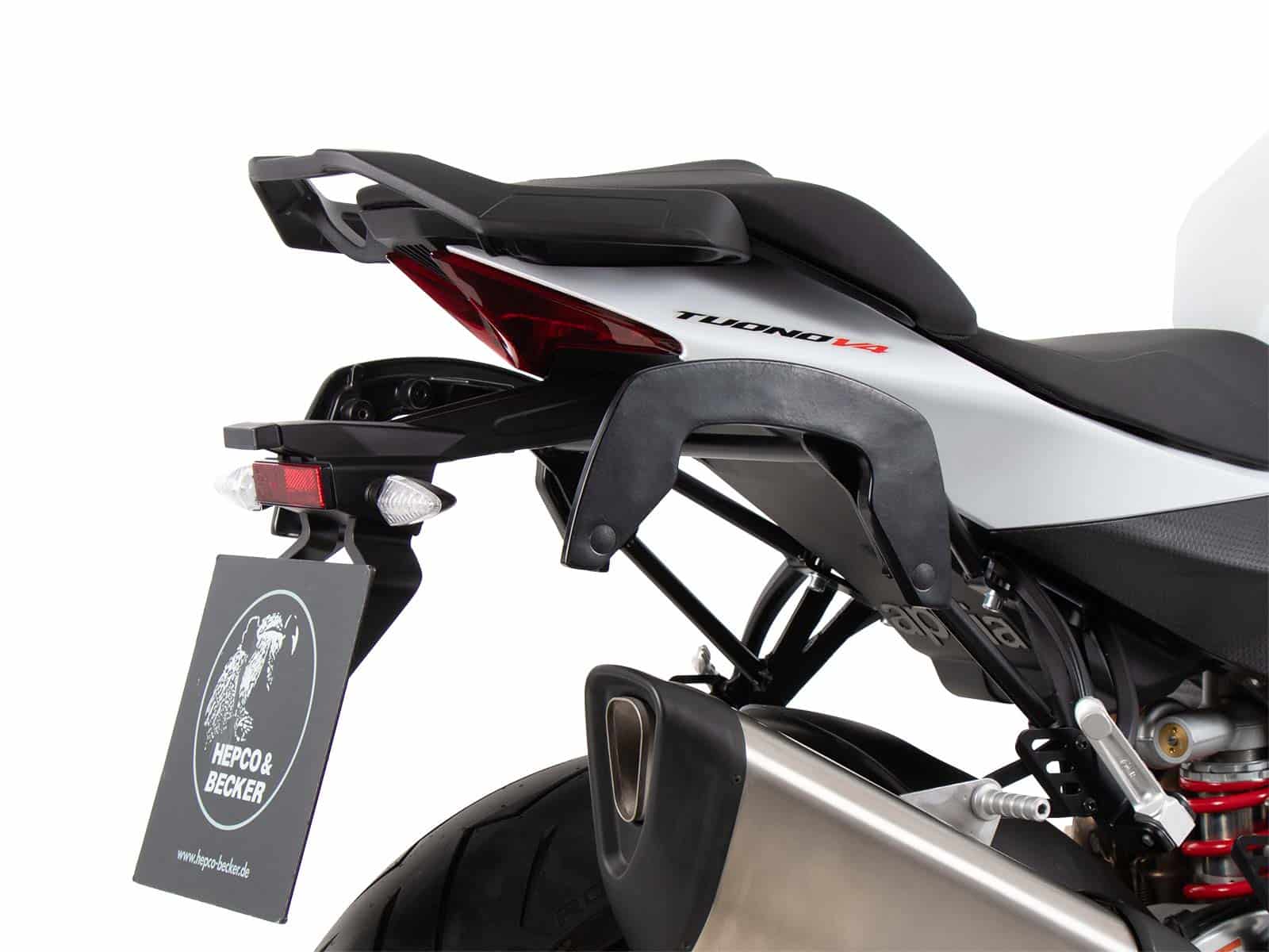C-Bow zijdrager zwart voor Aprilia Tuono V4 (21-24) Hepco & Becker