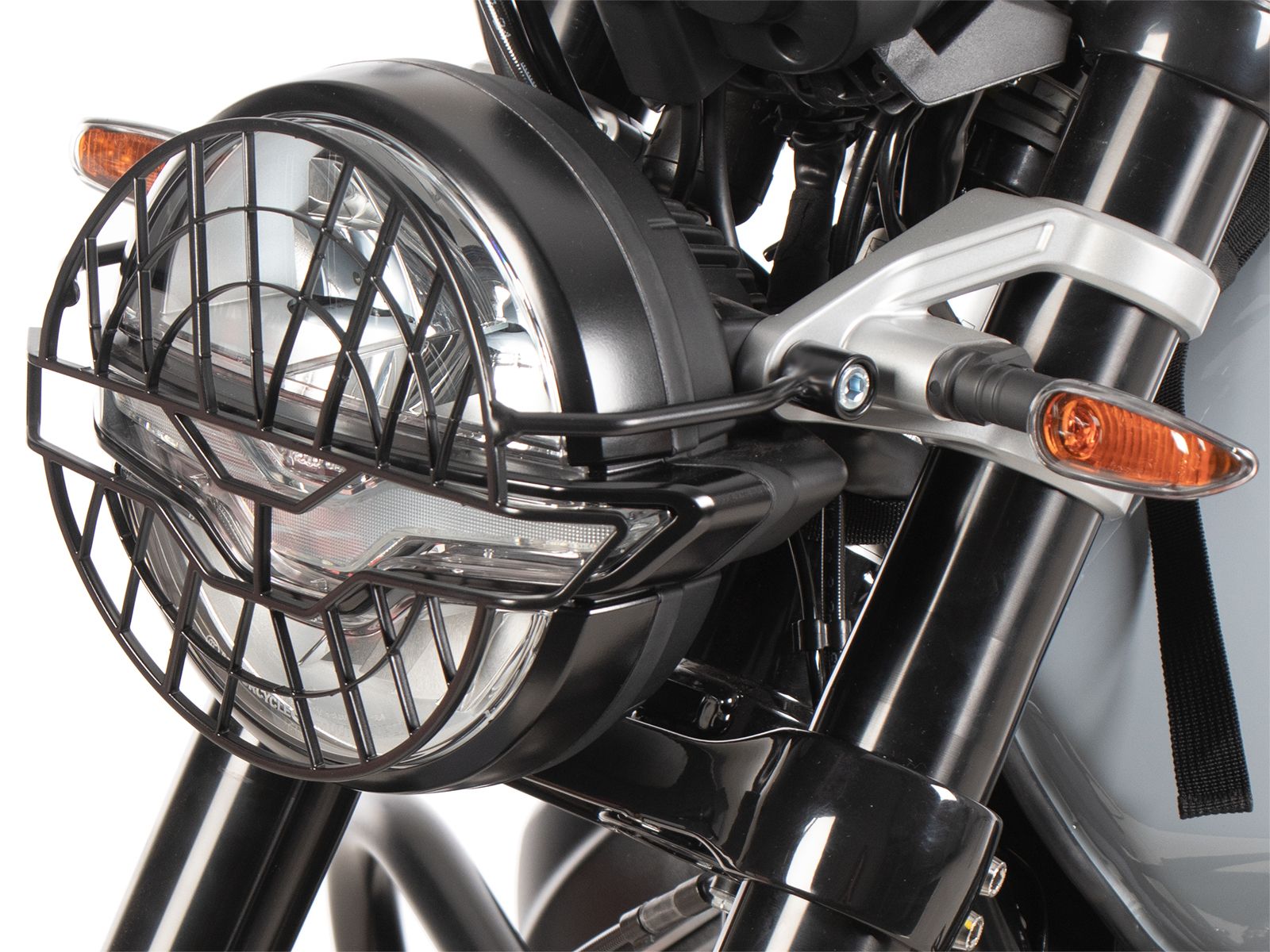 Lampbeschermer zwart voor Moto Guzzi V7 850 Sport (25- ) Hepco & Becker