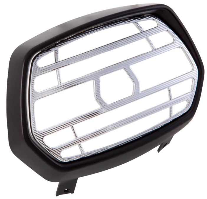 Lamprooster zwart mat voor Vespa Sprint 50-150ccm 2T/4T, rooster - chroom