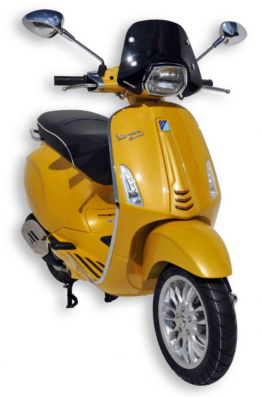 Windscherm Ermax Piccolo voor Vespa Sprint - zwart