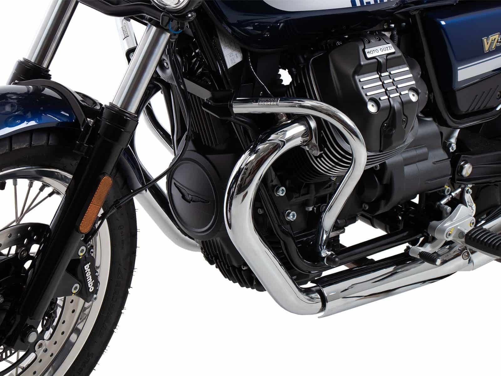 Chroom motorbeschermer voor Moto Guzzi V7 850 Special (25-) Hepco & Becker