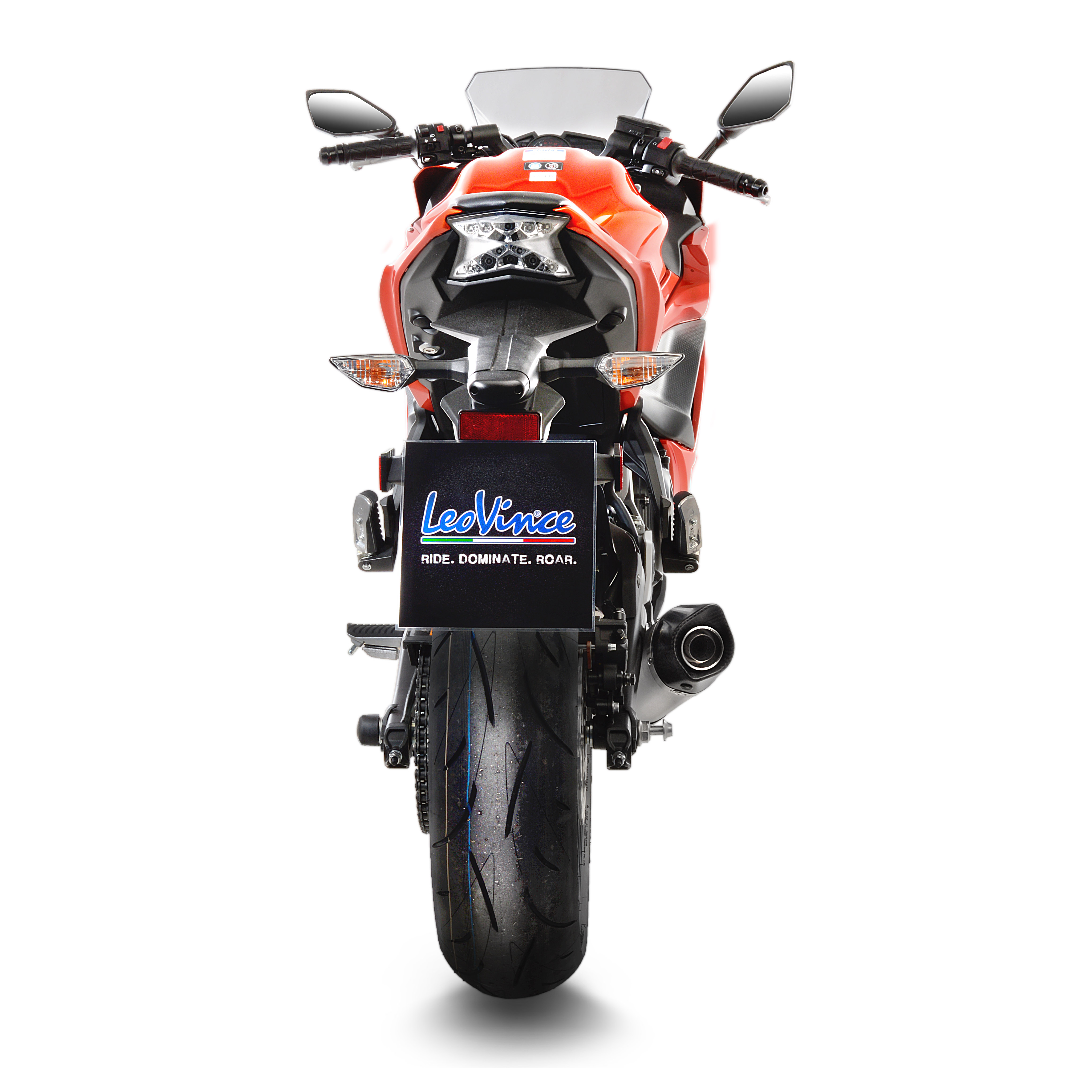 LeoVince uitlaatsysteem SBK LV One Evo 2, roestvrij staal, compleet systeem voor Z 650 / Ninja 650 (Bj.17-19)