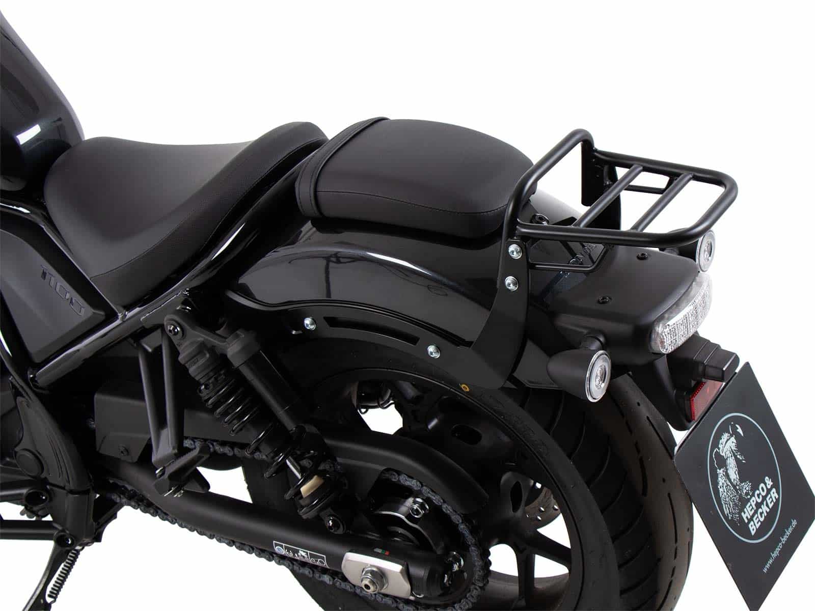 Buisvormig bagagerek zwart voor Honda CMX 1100 Rebel /DCT (21-24) Hepco & Becker