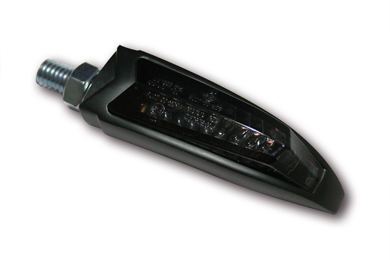 HIGHSIDER pro Arc LED richtingaanwijzer/positielicht zwart/getint 2in1, E-keurmerk (paar)