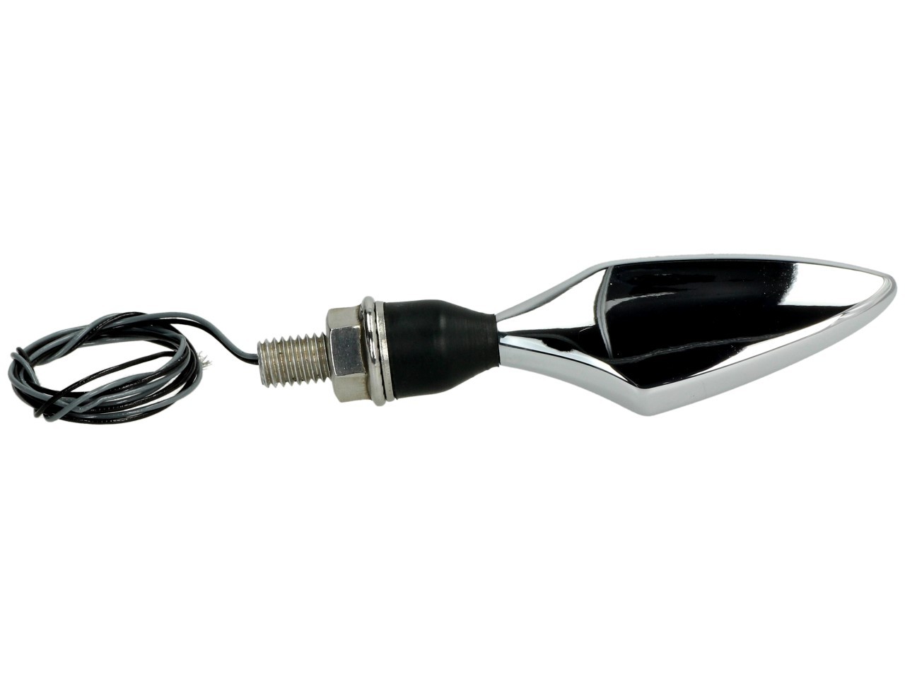 Kellermann indicator, Rhombus Extreme, staal, LED, VR/HL, 12 V, glanzend chroom, M8x20, E-goedgekeurd