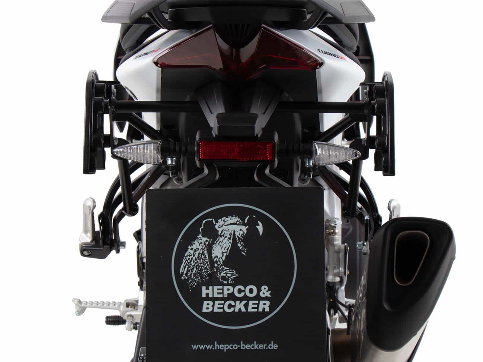 C-Bow zijdrager zwart voor Aprilia Tuono V4 (21-24) Hepco & Becker