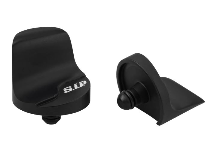 Spiegelgatdeksel links & rechts voor Vespa Primavera/Sprint/Elettrica 50-150cc, zwart mat