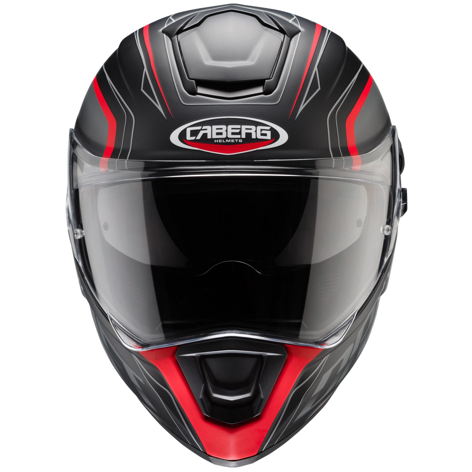Caberg Helm Drift Evo Integra, mat-zwart/grijs-fluo-rood