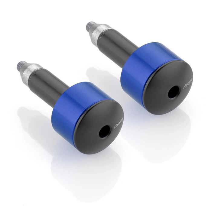 Stuurbalansgewichten RIZOMA links & rechts voor Vespa, blauw geanodiseerd
