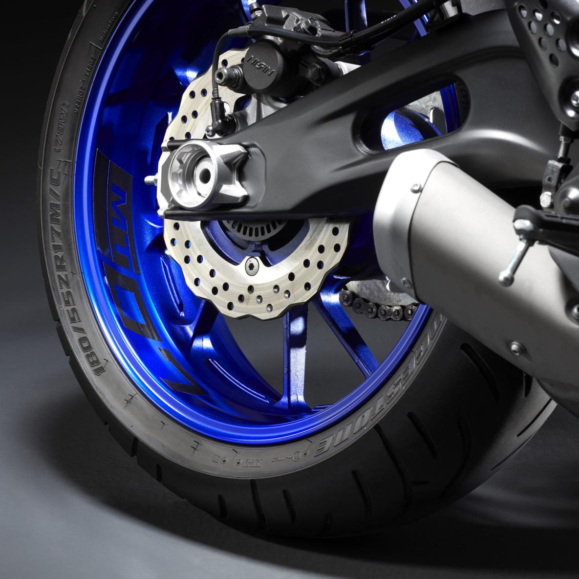 Reflecterende velgsticker voor het achterwiel van de MT-07 (21-) Origineel Yamaha