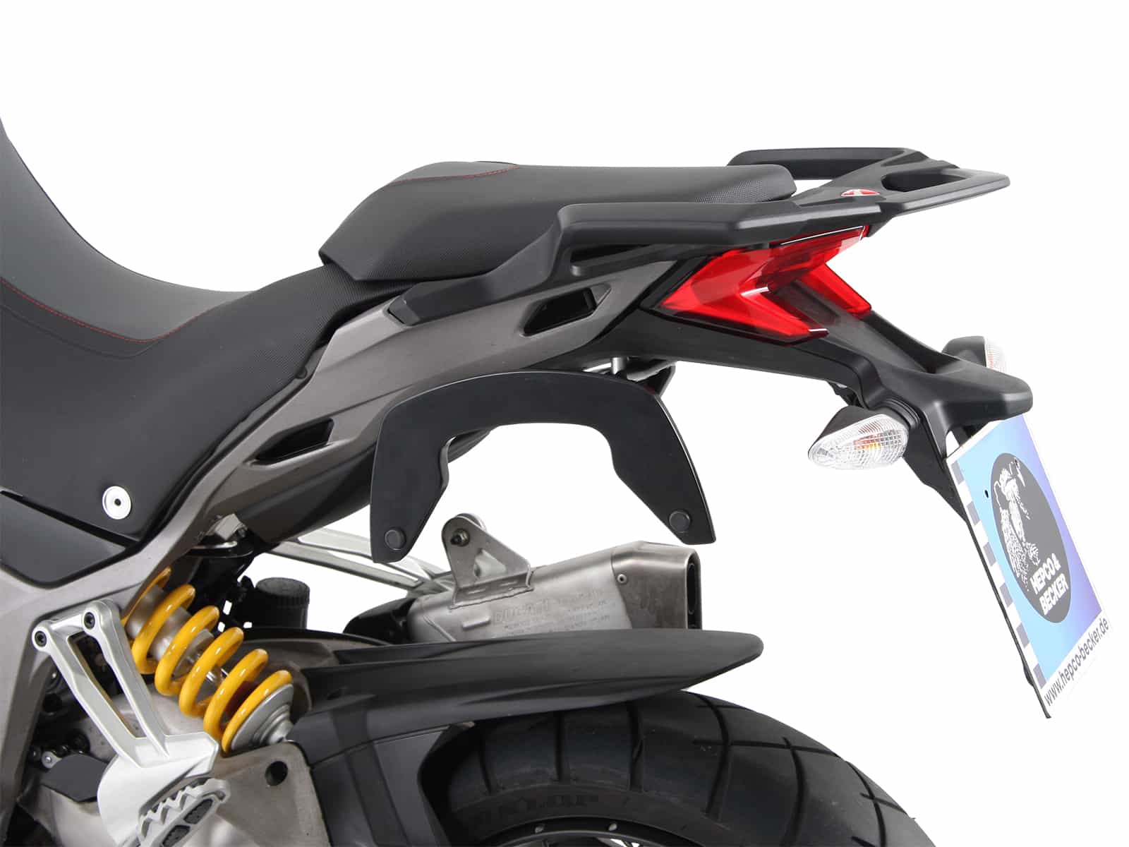 C-Bow zijdrager zwart voor Ducati Multistrada 1200 Enduro (16-18) Hepco & Becker