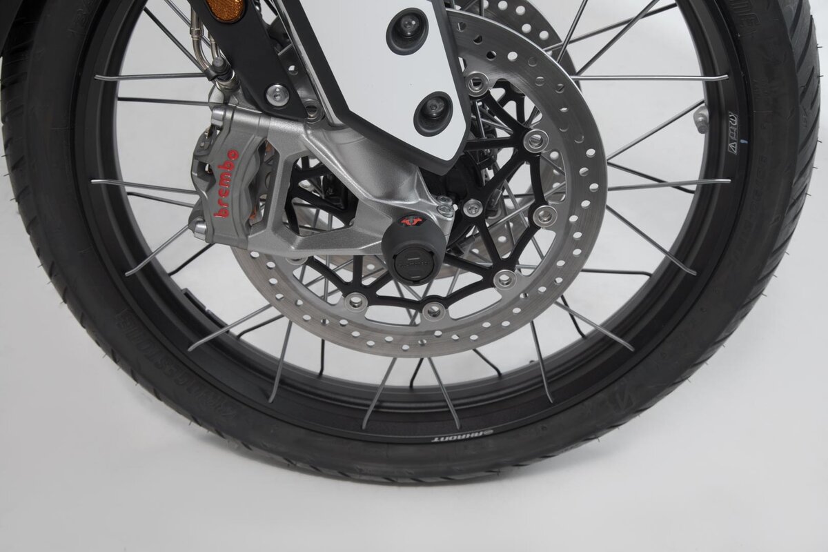SW-Motech Crashpad kit voor vooras zwart voor Honda, Triumph, Yamaha modellen - SW Motech
