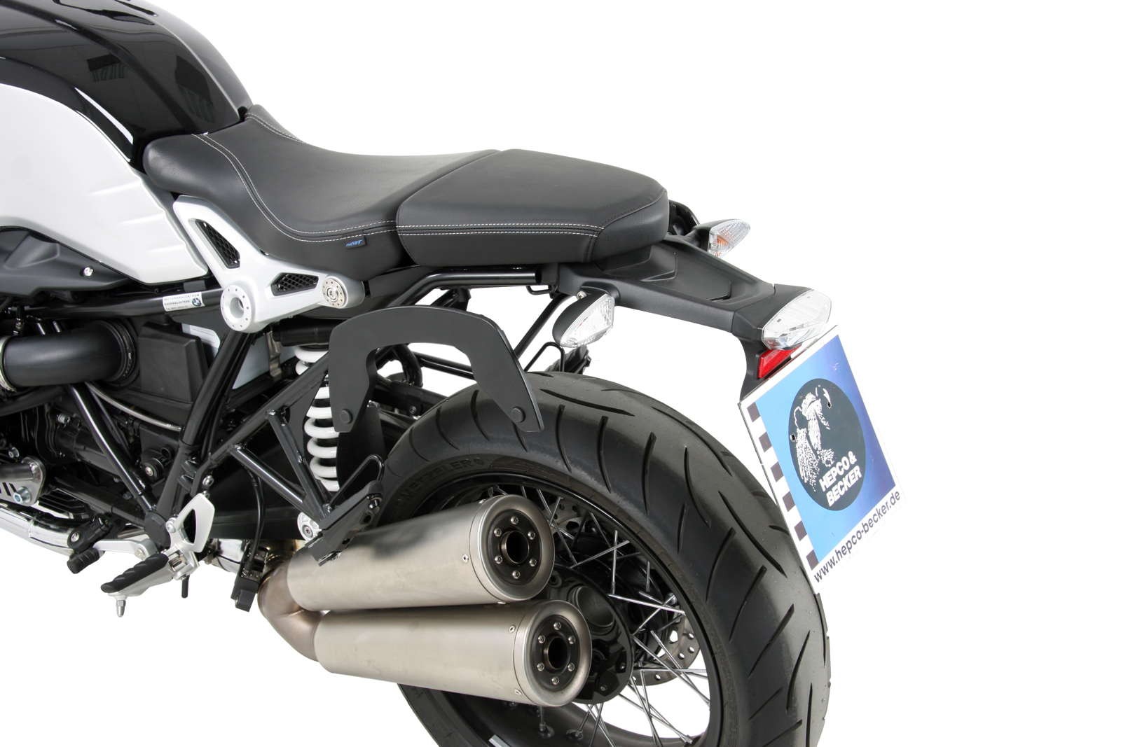 C-Bow zijdrager zwart voor BMW R nineT (14-16) Hepco & Becker