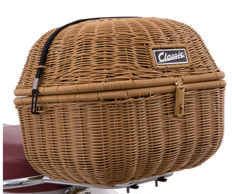 Klassiek bagagerek voor Vespa, bruin
