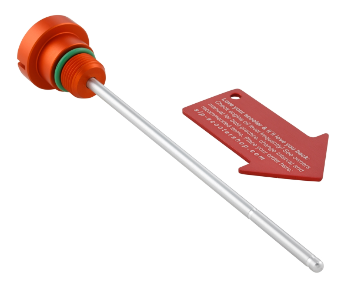Olievulplug motorolie voor Vespa Primavera/Sprint 125-150cc d.w.z. 3V 4T AC, oranje