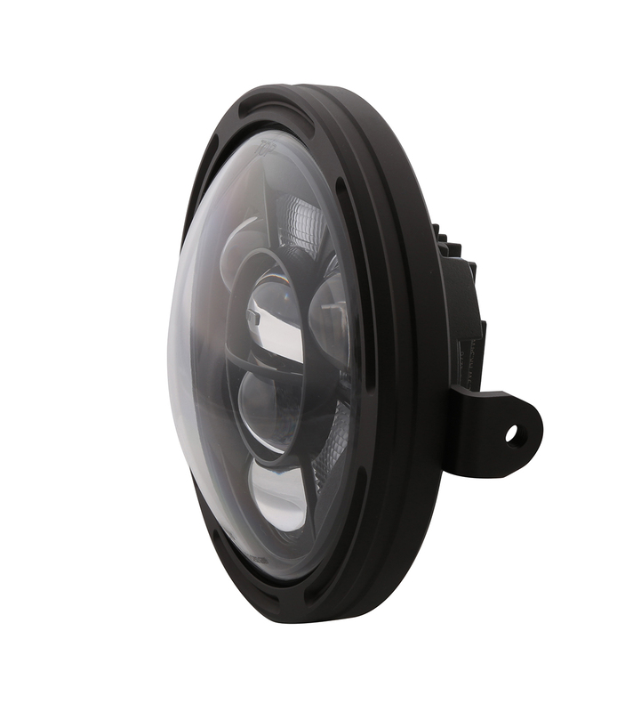 HIGHSIDER pro 7 inch koplampframe-R1 Type 11 LED Zwart Zijmontage