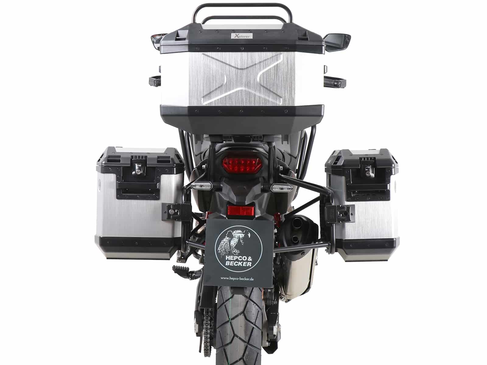 Aluminium topkoffer zwart voor Honda CRF 1100 Africa Twin (20-21) Hepco & Becker