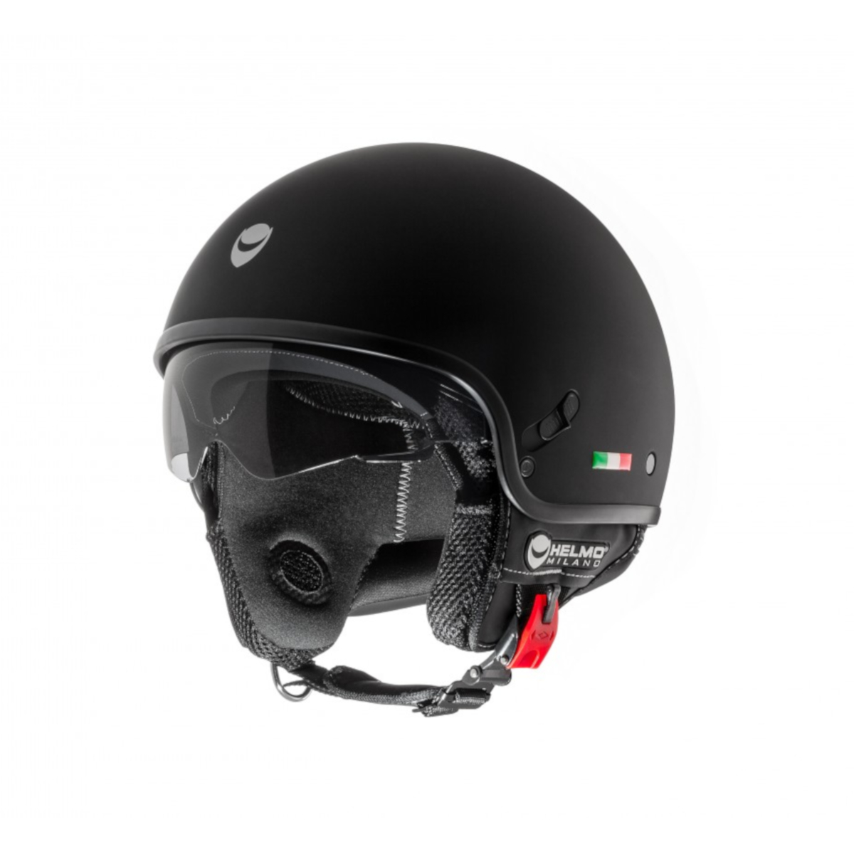 Helmo Milano Demi Jet, Puro Slider, mat zwart