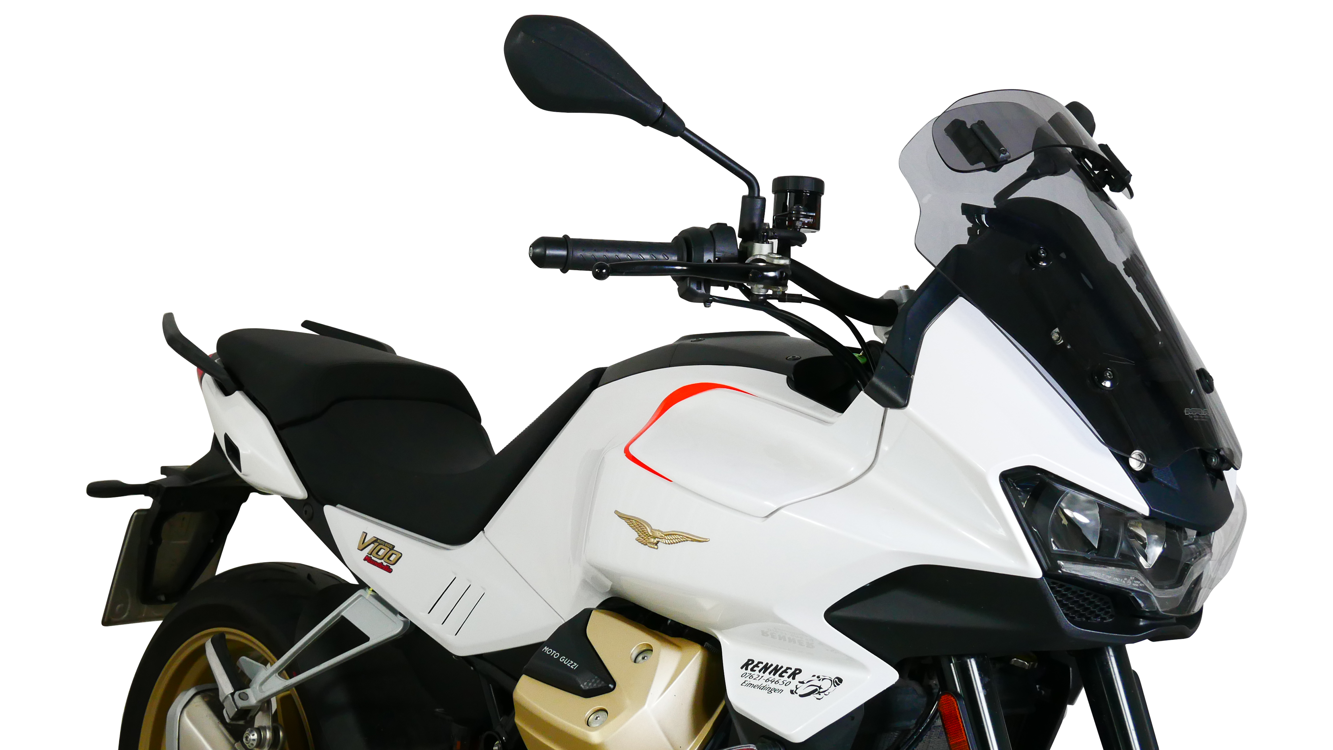 Windscherm Touring Vario MRA  "VTM" voor Moto Guzzi V100 Mandello