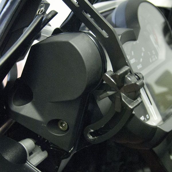 Voorruitversteviging voor BMW R 1200 GS LC /Adventure LC, R 1250 GS, zwart