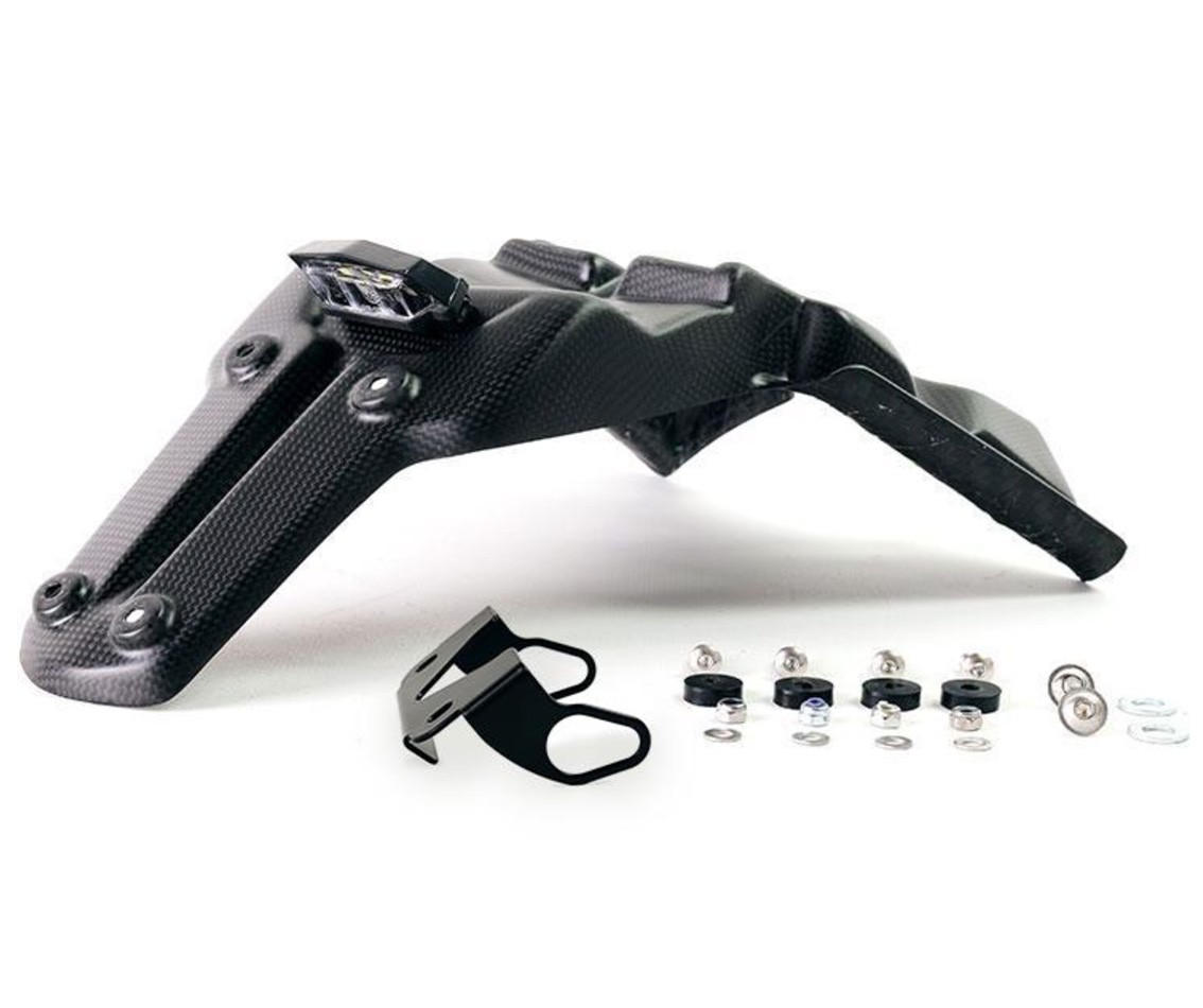 Korte carbon kentekenplaathouder voor Yamaha Ténéré 700 (19-24)-