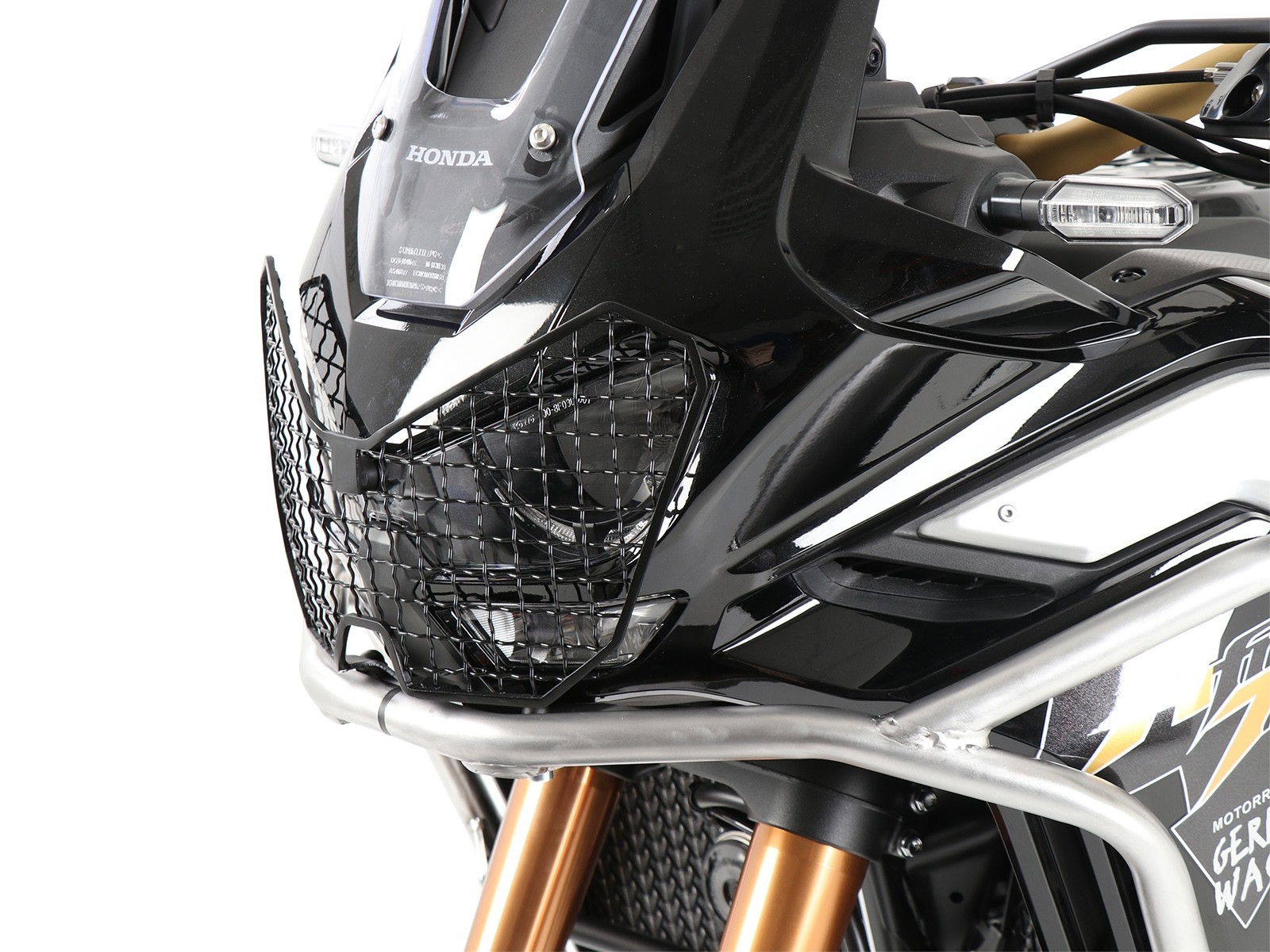 Lampbeschermer zwart voor Honda CRF 1100 Africa Twin Adventure Sports (20-23) Hepco & Becker