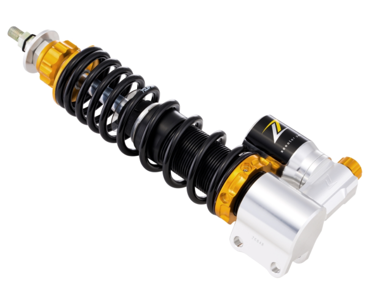 Schokdemper "Black Edition", voor Vespa Primavera/Sprint 50 -150cc ('17-), zilver/oranje/zwart