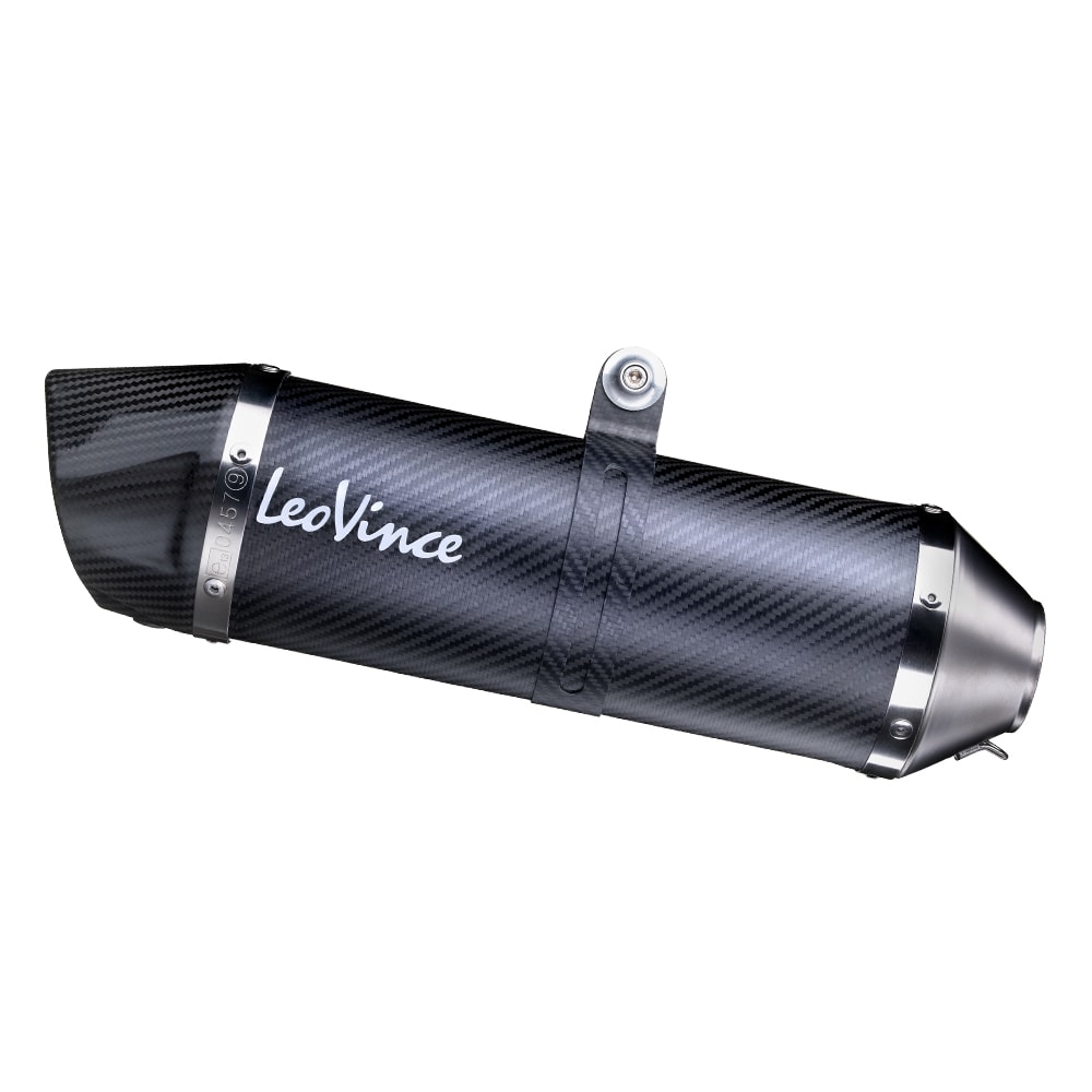 LeoVince uitlaatsysteem SBK LV One Evo 2, carbon, slip on voor KTM Duke / RC (Bj.17-19)