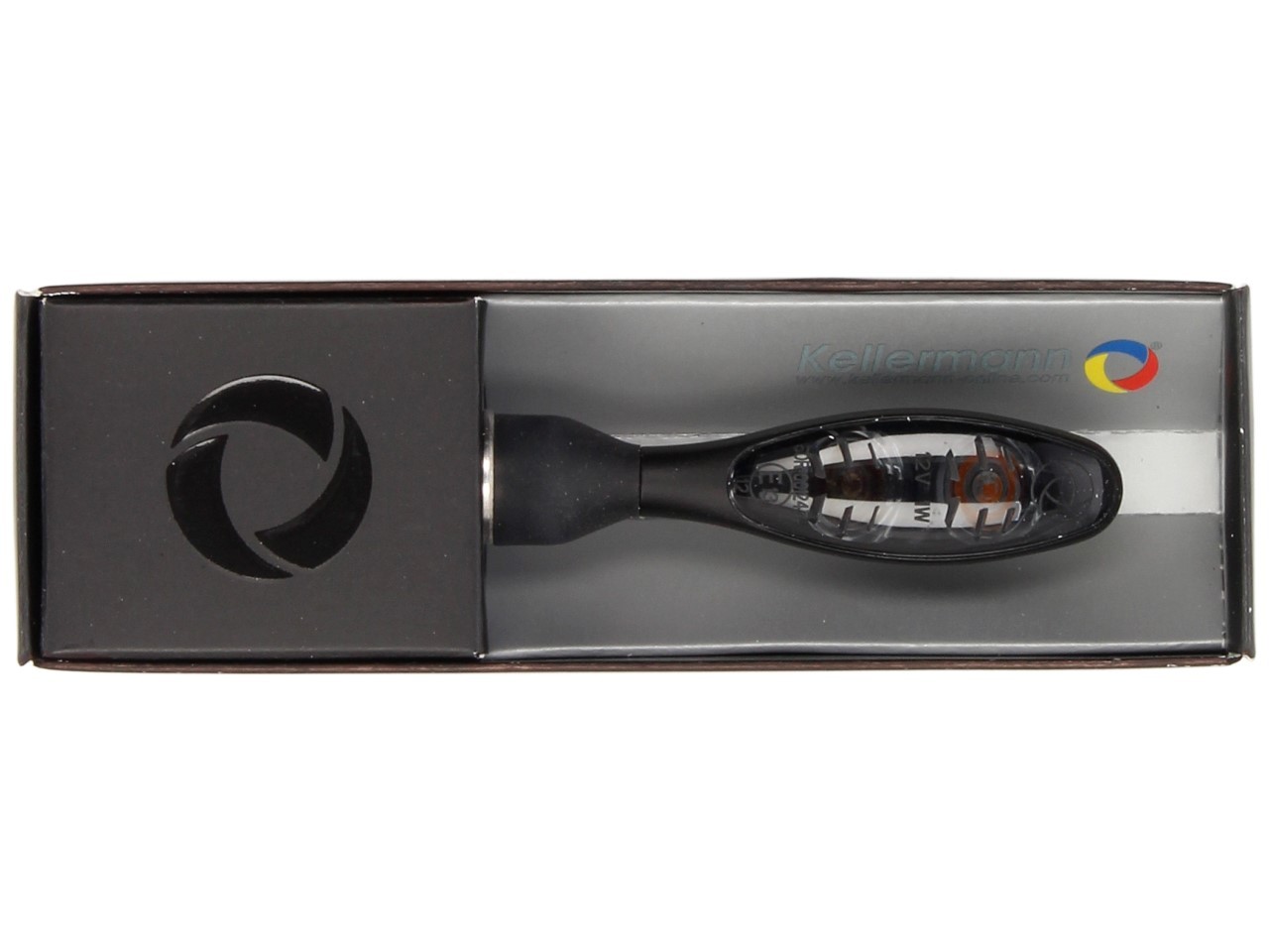 Kellermann knipperlicht, achterlicht en remlicht, Micro 1000 DF Dark, staal, LED, HL/HR, 12 V, mat zwart