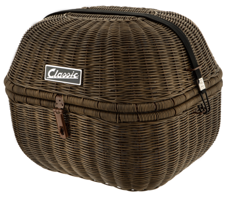 Klassiek bagagerek voor Vespa, donkerbruin