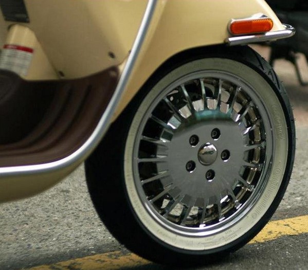 Velg voor/achter voor Vespa GTS/GTS Super/GTV/GT 60/GT/GT L/946 125-300ccm, chroom