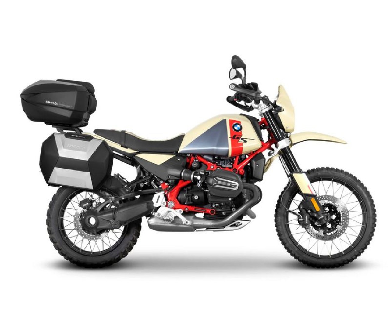 Shad zijkofferhouders 4P-systeem, zwart gelakt, voor BMW R 12 G/S (25-)
