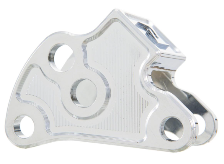 Adapter voor verlaging schokdemper, achter voor Vespa Primavera/Sprint, chroom