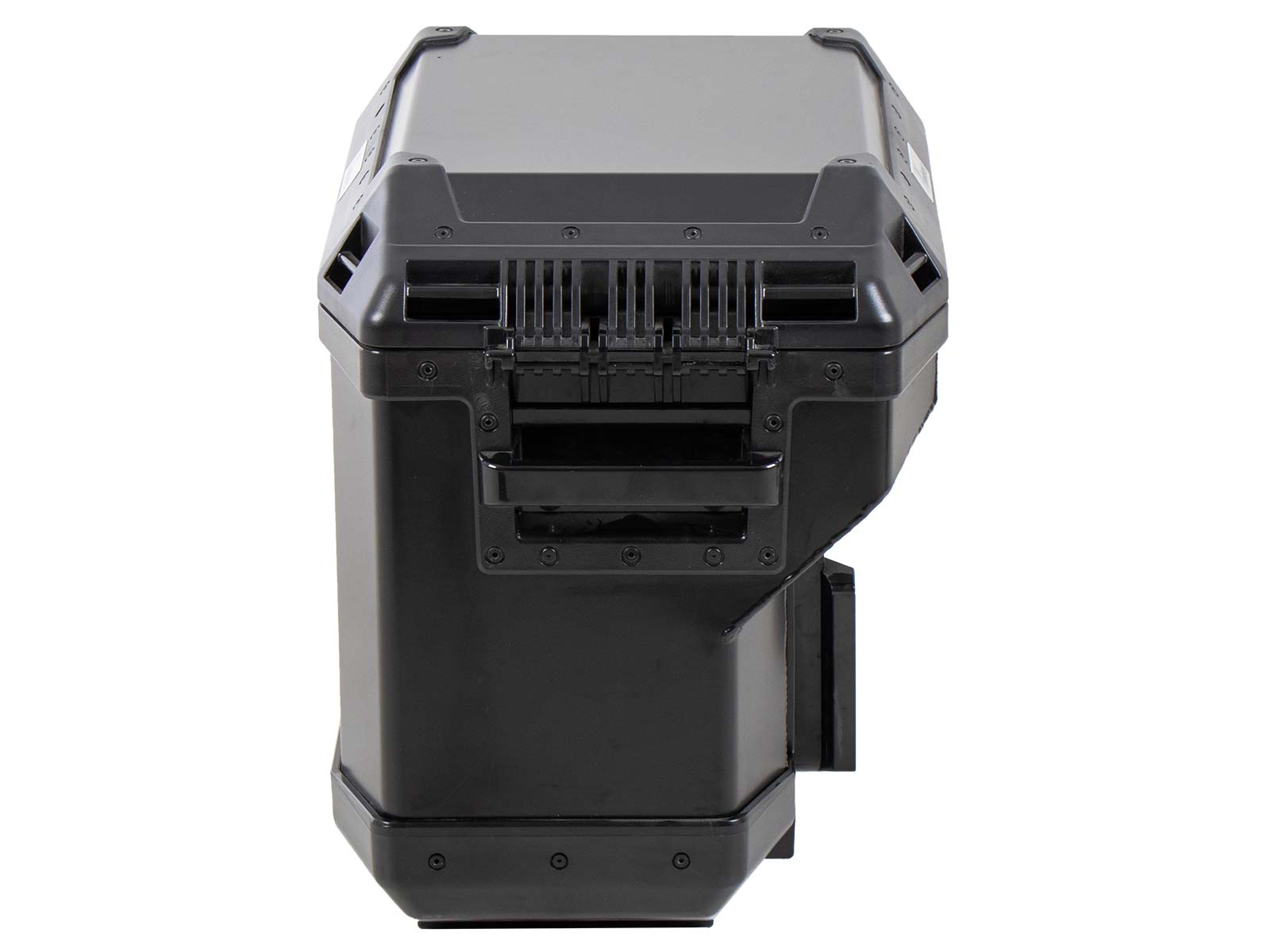 Zijkoffer aluminium Xplorer 37 Cutout (uitsparing voor uitlaat) rechts zwart Hepco & Becker