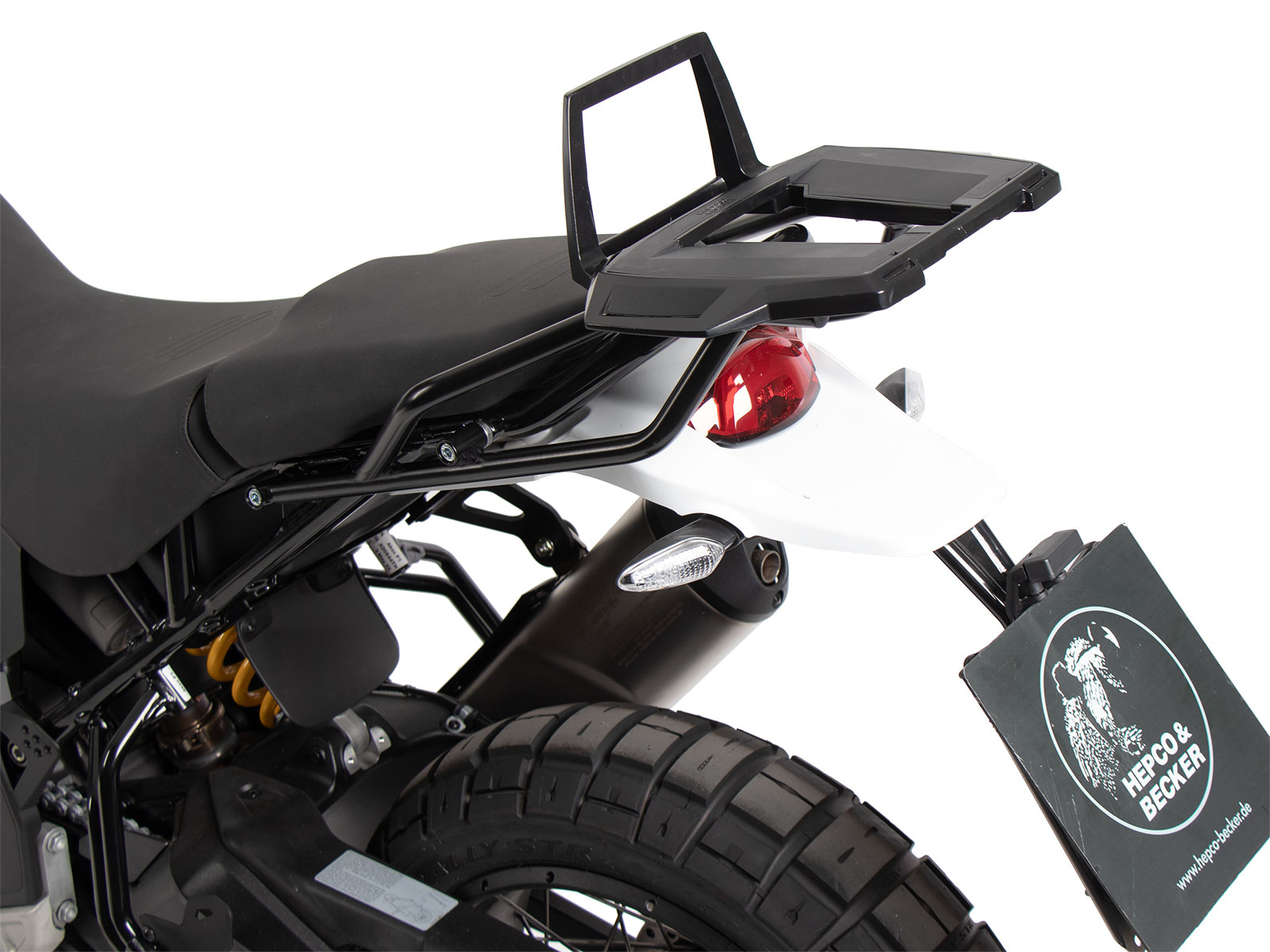 Alurack topkoffer drager voor Ducati DesertX (22-) Hepco & Becker