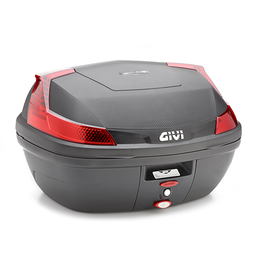 B47 BLADE MONOLOCK topkoffer met plaat en rode reflectoren Givi