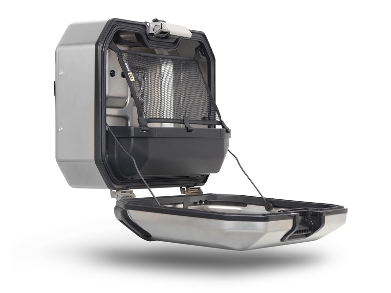 Shad zijkoffer Terra TR47, links, aluminium zilver, 47 l