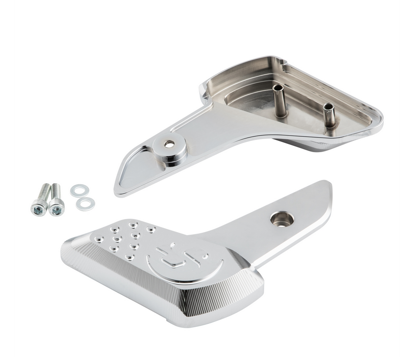 Voetsteunen rechts en links voor Vespa Primavera /Sprint 50-150ccm 2T/4T AC, chroom