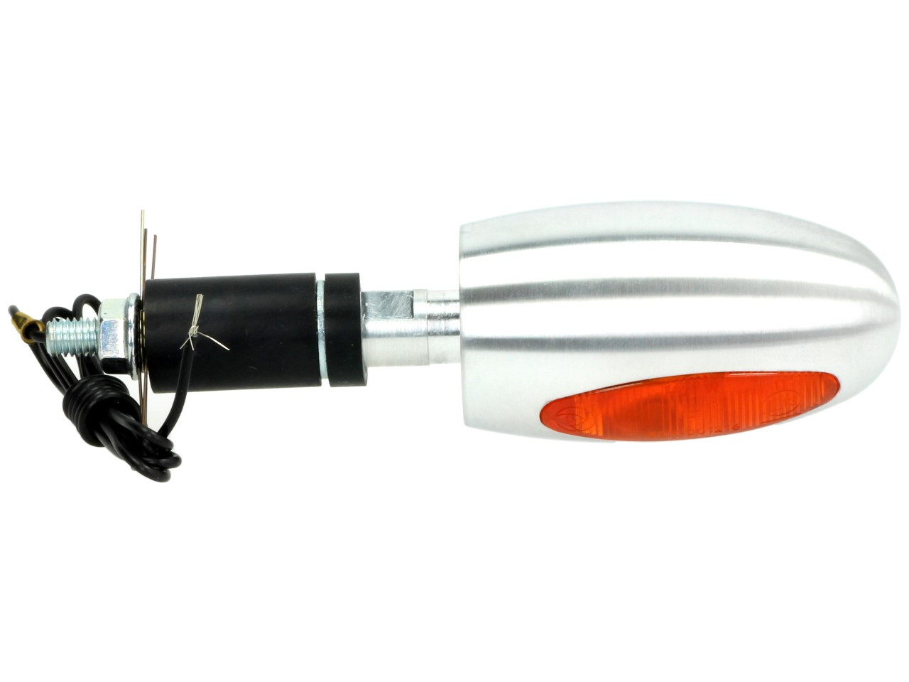 Kellermann richtingaanwijzer, BL 1000 geel, aluminium, halogeen, VR/VL, 12 V, 21 W, zilversatijn