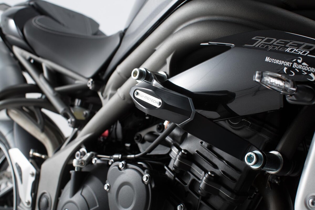SW-Motech Crashpad kit zwart voor Triumph Speed Triple 1050 - SW Motech