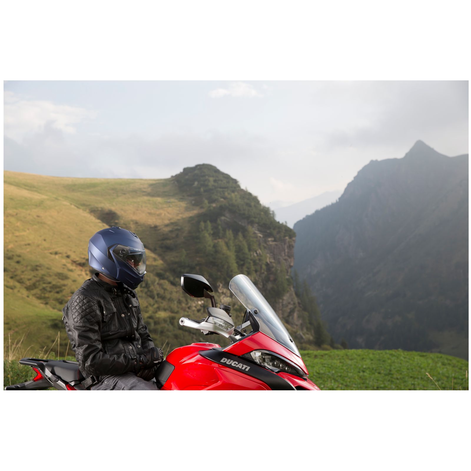 Caberg Helm Duke II, mat blauw Yama