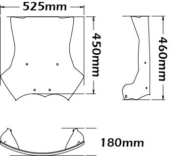 Windscherm origineel type voor BMW R 1200 GS (04-12)