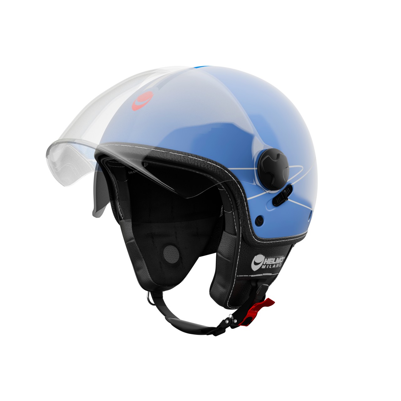 Helmo Milano Demi Jet Eos blauw glanzend