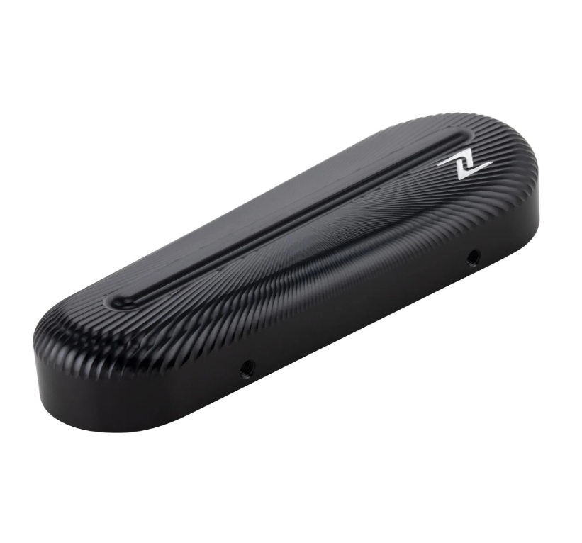 Swingarmkap ZELIONI 3D voor Vespa, zwart geanodiseerd