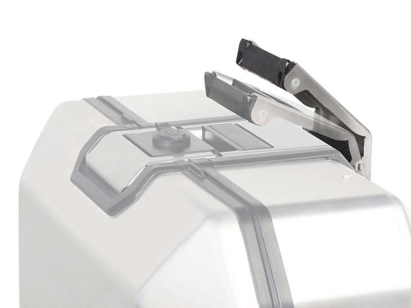 Shad zijkoffer Terra TR47, links, aluminium zilver, 47 l