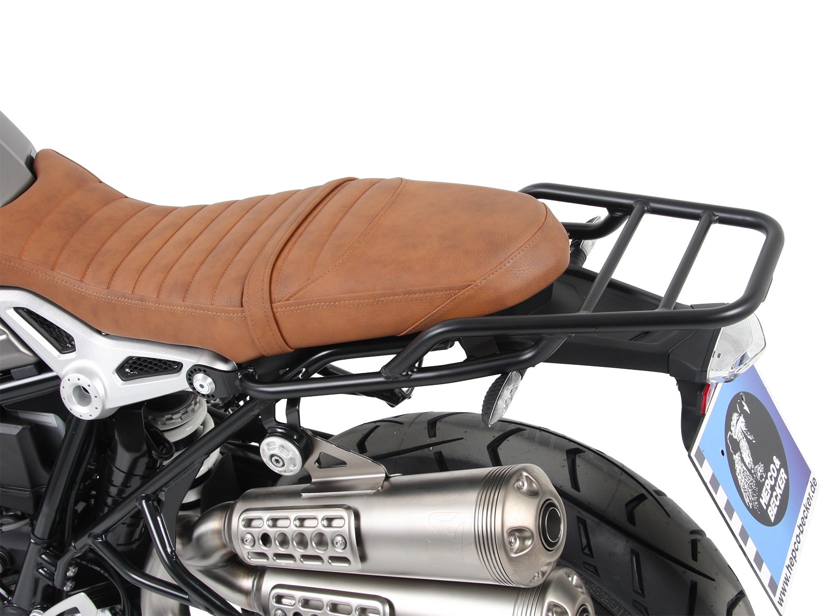 Buisvormig bagagerek zwart voor BMW R nineT (14-16) Hepco & Becker